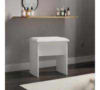Yarmouth Dressing Stool - Padded - White Matt