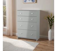 Yarmouth Ready Assembled Matt Grey 3 Drawer Wide Chest (H)685mm (W)740mm (D)390mm