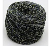Yarn 100g Yarn for Knitting & Crocheting Matethreads DIY Crochet Metallic + Cotton Metallized Thread Hand Blended(20)