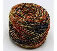Yarn 100g Yarn for Knitting & Crocheting Matethreads DIY Crochet Metallic + Cotton Metallized Thread Hand Blended(21)