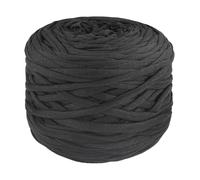 Yarn 400g/Pc Thick Knitting Yarn T Shirt Yarn Elastic Fabric Cloth for Hand DIY Bag Blanket Cushion(Black)