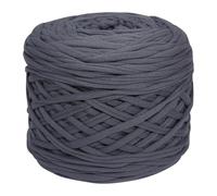 Yarn 400g/Pc Thick Knitting Yarn T Shirt Yarn Elastic Fabric Cloth for Hand DIY Bag Blanket Cushion(Dark Grey)