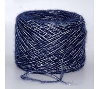Yarn 50g Mohair Metallized Thread Yarn Coarse Mercerized Knitting Acrylic Chenille Burly Spun Crochet(Cattle Blue)