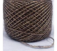Yarn 50g Mohair Metallized Thread Yarn Coarse Mercerized Knitting Acrylic Chenille Burly Spun Crochet(Light Coffee)