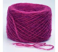 Yarn 50g Mohair Metallized Thread Yarn Coarse Mercerized Knitting Acrylic Chenille Burly Spun Crochet(Rose Red)