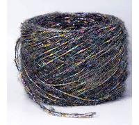 Yarn 50g Mohair Metallized Thread Yarn Coarse Mercerized Knitting Acrylic Chenille Burly Spun Crochet(Pine Green)