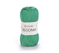 Yarn Art Begonia 6334, 100% Cotton, Pure Premium Cotton, for Knitting, Crochet and Amigurumi, Shiny Colors, 50g, 169m