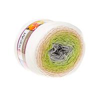 Yarn Art, Flowers Crochet Yarn, 55% Cotton, 45% Acrylic, 250 g, 1000 m, Multi-Colour, Rainbow Crochet Yarn, Spring Summer, Skein of Fine Sport Yarn 1 (274)