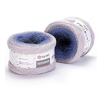 Yarn Art Flowers Rosegarden 100% Cotton 250g 8.80oz 1092m Multicolor Cotton Thread for Crochet Rose Garden Spring Summer (315)