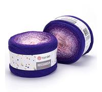 Yarn Art Flowers Rosegarden 100% Cotton 250gr 8.80 oz 1094yds Multicolor Cotton Yarn Rainbow Crochet Yarn Spring Summer (321)