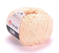Yarn Art Jeans: Premium Cotton Yarn for Crochet & Knitting - Variety of Colours - Ideal for Double Knitting, Worsted Weight, Baby Projects, T-Shirt Yarn, & More - Lion Brand Quality
