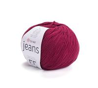 Yarn Art Jeans Yarn, Amigurumi Cotton Yarn, Cotton Yarn Crocheting, Knitting Yarn, amigurumi Cotton Yarn, Turkish Yarn, 55 Percent Cotton - 45 Percent PAC (Poliacrylic) Color (66) Bordeaux