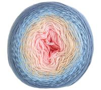 Yarn Art YarnArt 55% Cotton 45% Acrylic 250g Multi Cotton Yarn Rainbow Crochet Yarn Spring Summer - 1 Fine Sport Ball (262)