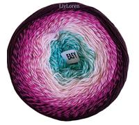 Yarn Art YarnArt Flowers Yarn 55% Cotton 45% Acrylic 250gr 1094yds Multicolor Cotton Yarn Rainbow Crochet Yarn Spring Summer - 1 Fine Sport Skein (301)