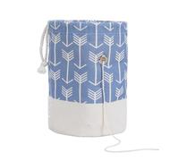 Yarn Bag, Small Knitting Crochet Bag, Portable Yarn Storage Bags Organizer for Crocheting Project,Store Skein Ball, Short Knitting Needle (Blue)