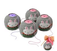 Yarn Ball Holder Set - 4 Stretch Covers, Centre Pull for Knitting Crochet | Tangle-Free Feeding | Keeps Skeins Clean and Organised | Smooth Thread Access for Home Projects, Craft Rooms and Travel