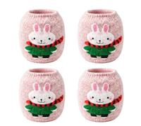 Yarn Ball Holder Set - 4 Stretch Covers, Centre Pull for Knitting Crochet | Tangle-Free Feeding | Keeps Skeins Clean and Organised | Smooth Thread Access for Home Projects, Craft Rooms and Travel
