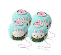 Yarn Ball Holder Set - 4 Stretch Covers, Centre Pull for Knitting Crochet | Tangle-Free Feeding | Keeps Skeins Clean and Organised | Smooth Thread Access for Home Projects, Craft Rooms and Travel