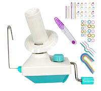 Yarn Ball Winder, Convenient Yarn Winder for Yarn,Yarn Swift and Ball Winder Combo with Easy Installation for Yarn Storage + 53 Pieces Stitch Knitting Needles + 1 Pieces Scissors