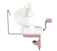 Yarn Ball Winder, Wool Winder for Crocheting, Simple Installation Yarn Ball Winders, The Helper for Wool Collection Lovers,Needlecraft Yarns Balls Winders Hand Operated(Pink)
