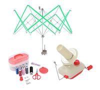 Yarn Ball Winder and Yarn Umbrella Swift and Sewing Kit, Yarn Winder for Wool, Hand Operated Wool Yarn Fiber String Winding Knitting Needlecraft Tool 990220