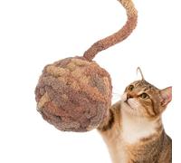 Yarn Balls for Cats with Bell Inside Soft Handwoven for Pet Games, Kitten Wool Balls - For Home Indoor Outdoor Play Training Movement Mental Stimulation Scratching Climbing Floor Game
