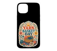 Yarn Basket Day Knitting Crochet Craft Case for iPhone 15 Plus
