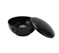Yarn Bowl, Handmade Craft Crochet Bowl with Holes Storage Container for Free Knitting Crocheting Wool Plastic Ball Holder Crafted Kit Winch Mount Tool Organizer Accessories, Black