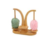 Yarn Cake Winder with Double spindles for Smooth, Wooden Yarns Winders for Crochet and handicrafts, Manual Yarn Ball Winder Approx. 11.22 x 5.67 x 8.27 inches Creative Projects