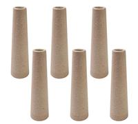 Yarn Cones - 6 Pieces Cardboard Cones for Wool Winding, Strong Yarn Tubes, Textile Craft Cones | DIY Knitting Tube Winder for Crochet, Weaving Accessories, Handmade Craft Authorities