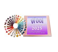 Yarn Countdown Calendar 2025-24 Days Christmas Countdown Wool Knitting Yarn | Festive Creative Projects Crochet Supplies for Crocheters Knitters Girls Mother Friend Family