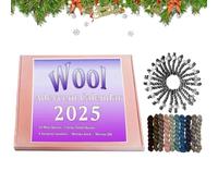 Yarn Countdown Calendar 2025 | 24 Days Wool Knitting Yarn Christmas Countdown Calendar - Festive Creative Projects Crochet Supplies for Crocheters Knitters Girls Mother Friend Family