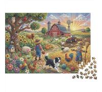 Yarn Farm Story 1000 Piece Jigsaw Puzzle,Home Wall Decor,Stress Relief,Premium Cardboard,Whimsical Challenge,Great Gifts,Educational Toy,Adults & Kids 14+ 38x26cm