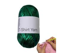 Yarn for Crochet,Clothes Craft Yarn | Shining T-Shirt Knitting, Shine Crochet Thread for Bag Sweater Accessory