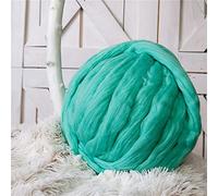 Yarn for Crocheting 500g DIY Knitting Chunky Wool Roving Yarn Super Soft Big Wool Yarn Arm Knitting Blanket Hand Knit Crocheting Hat Scarf Crochet Kit (Color : Green)