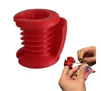 Yarn Guide Finger Holder - Crafts Separated Thimble Tool, Crochet Tension Ring for Knitting, Adjustable Tension Regulator, Yarn Feeding Guide Kit | for Women Men Hobbyists Artists Home Craft