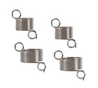 Yarn Guide Knitting Thimble,4 Pack Stainless Steel Handy Knitting Sweater Finger Coil Tool Knitting Needle Thimble for Knitting Crafts Sewing Accessories Silver(2 Szie)