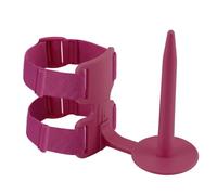 Yarn Holder, Arm Mounted Spool Stand with Double Strap Design for Easier Yarn Control At Home Use Wearable Spool Holder Arm Mounted Knitting Helper Crochet Guide Studio Home Knitting Tool Ball