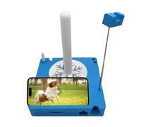 Yarn Holder | Crochet and Knitting Accessories | Storage Box for Wool | Portable Yarn Stand with Mobile Phone Holder for Beginners Girls Travel Home Crafts Creative, Blue, see description