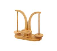 Yarn Holder, Double Yarn Ball Holder Stand, Rotating Wooden Winder, Sturdy Build, Enhanced Magnetic Functionality, 28.5x14.4x21cm, for Crocheting
