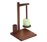 Yarn Holder for Crochet, Yarn Winder, Yarn Holder Stand, Wool Spinner, Wooden Yarns Ball Dispenser with Magnetic Feature and Phone Stand, 7.48x7.48x12.2 Inches for Crocheting, Knitting, and Crafting