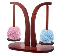 Yarn Holder Magnetic,Double Yarn Ball Holder Stand Wooden Rotatable Spool Holder Stable Yarn Ball Dispenser Wool Unwinder Wool Holder Wool Winder for for Knitting Lovers,Grandma,Mother's Day Gift