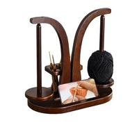 Yarn Holder Magnetic, Wool Holder Wooden with Knitting Accessories Organizer, Double Yarn Ball Holder Stand, Yarn Ball Dispenser for Crochet Lovers (A)