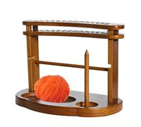 Yarn Holder Spinner | Portable Double Layer Wooden Crocheting Tool - Knitting Storage Yarn Dispenser,for Grandma Mom Wife Lovers Family Friends Adults Crafting Enjoyment