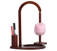 Yarn Holder | Wooden Magnetic Yarn Stand | Crochet Organizer with Hook Storage for Knitting Projects, Enthusiasts, Home, Women, Girls, Grandma