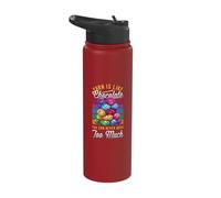 Yarn is Like Chocolate You Can Never Have Too Much Yarn Stainless Steel Insulated Water Bottle