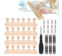 Yarn Loom - Wooden Reusable Craft Loom, Long Loom, Blanket Loom, Large Hand Loom, Blanket Maker Equipment, Waving Loom - Perfect for Crafting in Home Studio by Professionals, Hobbyists, Teens and