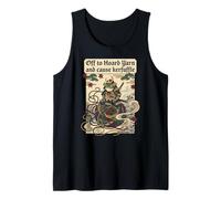 Yarn Lover Frog Japanese Art Style Graphic Design Tank Top