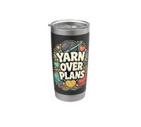 Yarn Over Plans Crochet Knitting Time Stainless Steel Insulated Tumbler