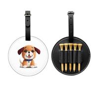 Yarn Puppy Black Golf tee Storage Bag - Easy to Carry Around and More efficient in Playing Golf